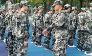 高一军训 | “喜迎二十大 强国复兴有我”——记2022年省熟中高一新生军训第三天