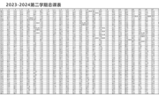 2023-2024第二学期总课表